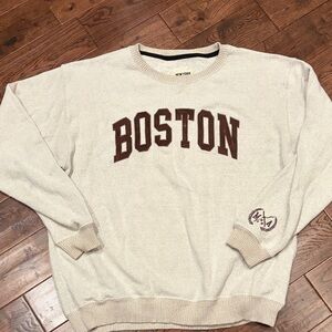 Boston Oatmeal Color Sweatshirt XL